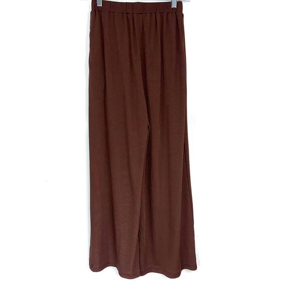 NWT Cider Brown Elastic Waist Wide Leg Pants Size XS - Picture 8 of 15